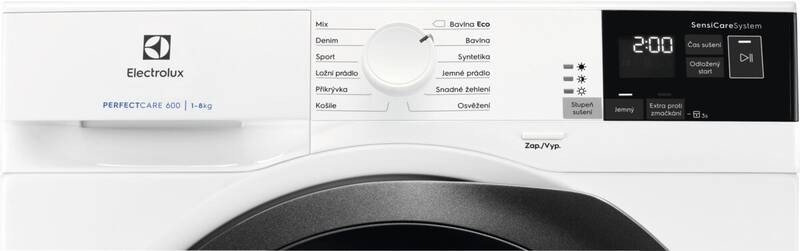 Sušička prádla Electrolux SensiCare 600 EW6C428BC bílá Sušička prádla Electrolux SensiCare 600 EW6C428BC bílá