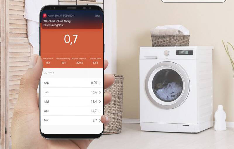 Chytrá zásuvka Hama SMART WiFi mini, měření spotřeby Chytrá zásuvka Hama SMART WiFi mini, měření spotřeby