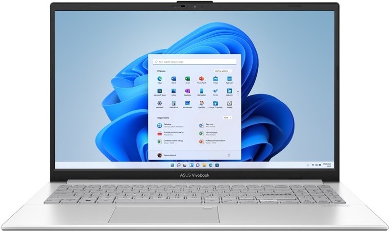 Notebook Asus Vivobook Go 15, stříbrná barva
