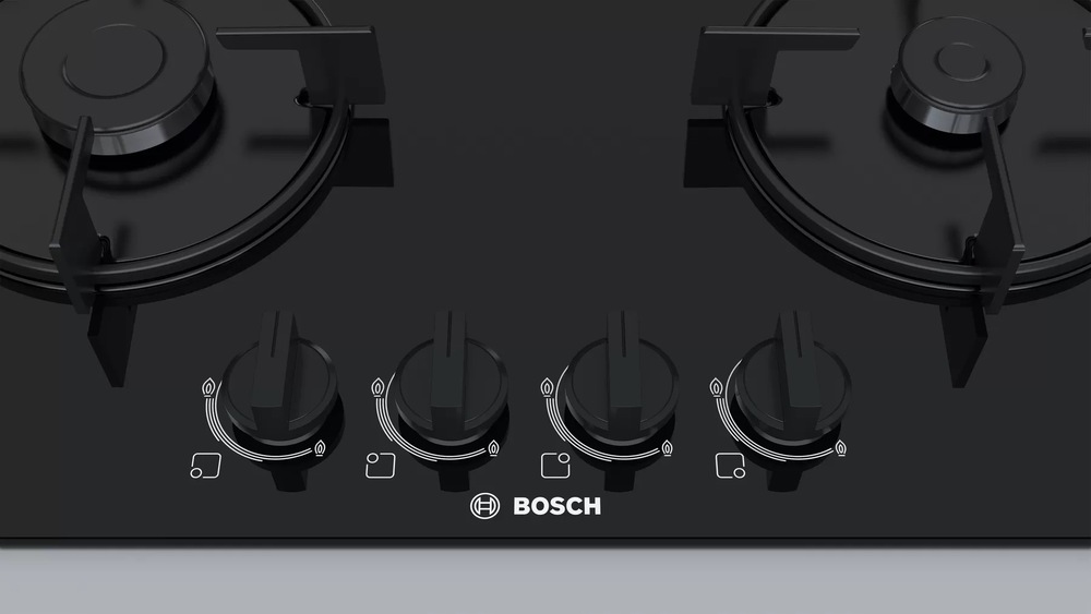 Plynová varná deska Bosch Serie 4 PNH6B6B10 černá/sklo