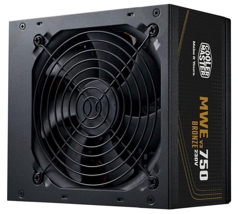 Počítačový zdroj Cooler Master MWE Bronze V3 750W, 80+ Bronze, černá barva