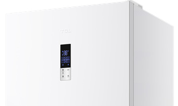 Chladnička s mrazničkou TCL RP312BWE0 bílá Vnější LED displej na dveřích pro snadnou kontrolu a nastavení teploty