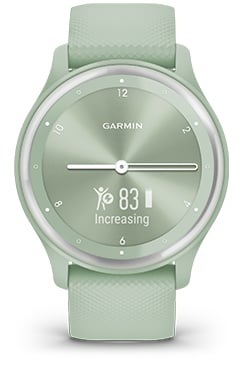 Chytré hodinky Garmin vívomove Sport - Silver / Cool Mint Silicone Band Chytré hodinky Garmin vívomove Sport - Silver / Cool Mint Silicone Band
