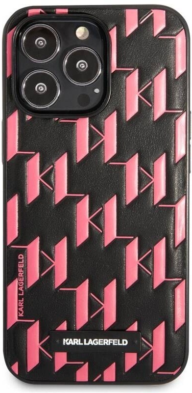 Kryt na mobil Karl Lagerfeld Monogram Plaque na Apple iPhone 13 Pro růžový