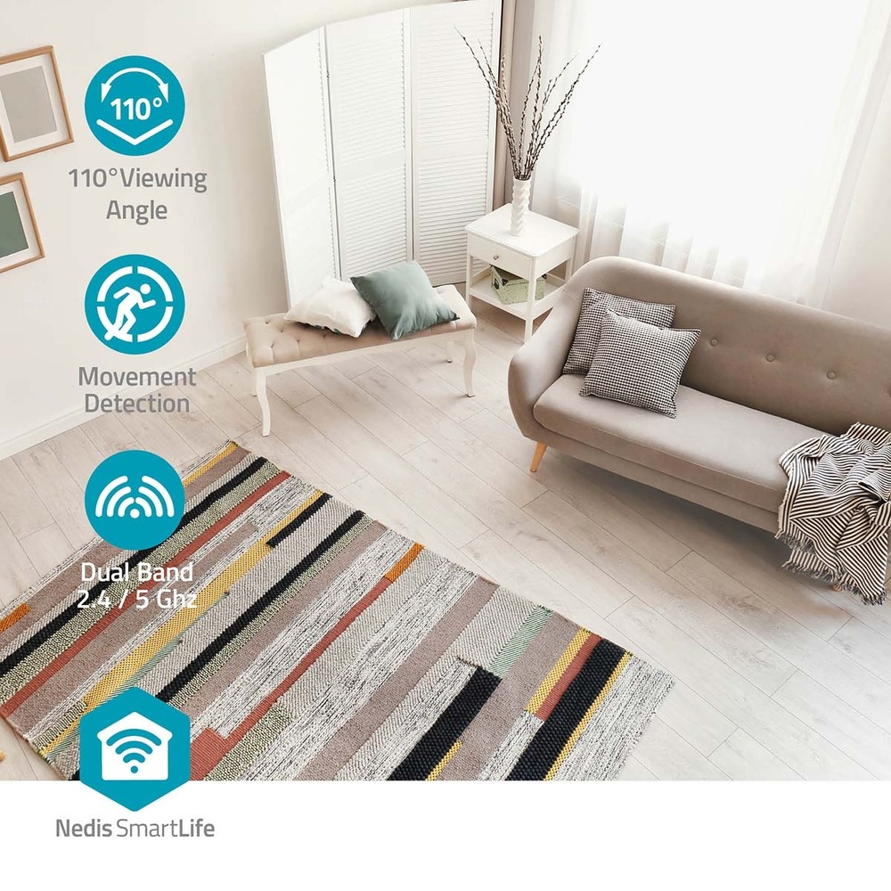 IP kamera Nedis SmartLife WIFICI12CWT bílá IP kamera Nedis SmartLife WIFICI12CWT bílá