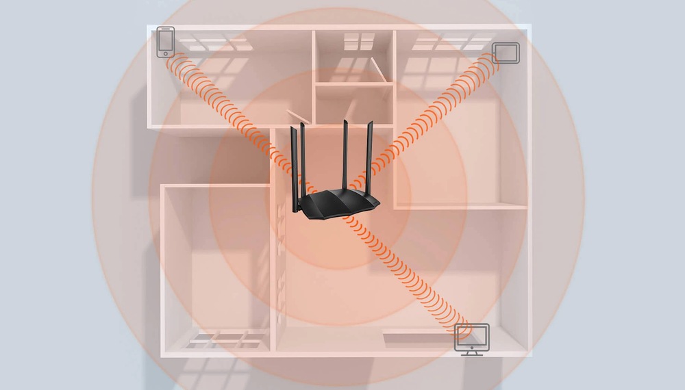 Router Tenda AC8 černý Tenda AC8