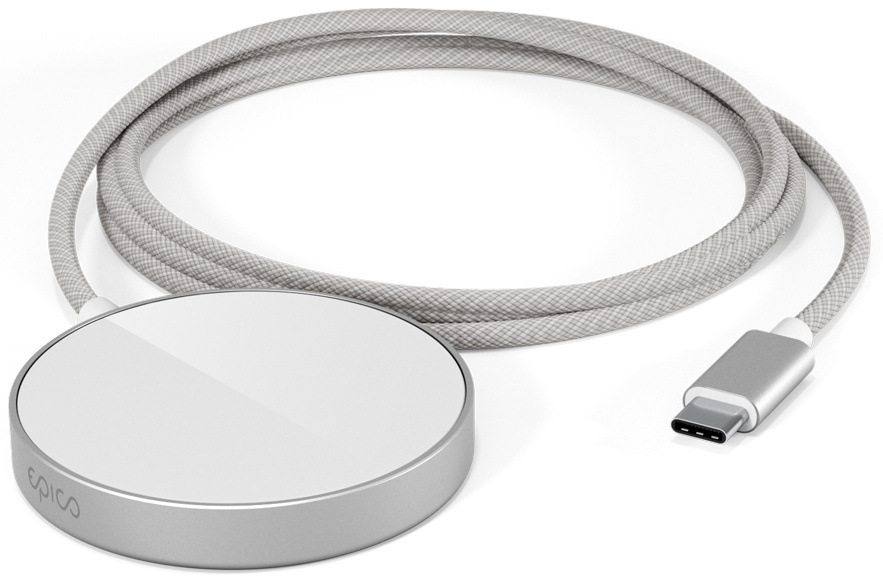 Bezdrátová nabíječka Epico UltraBase Qi2 Mag+ stříbrná Bezdrátová nabíječka Epico UltraBase Qi2 Mag+ stříbrná