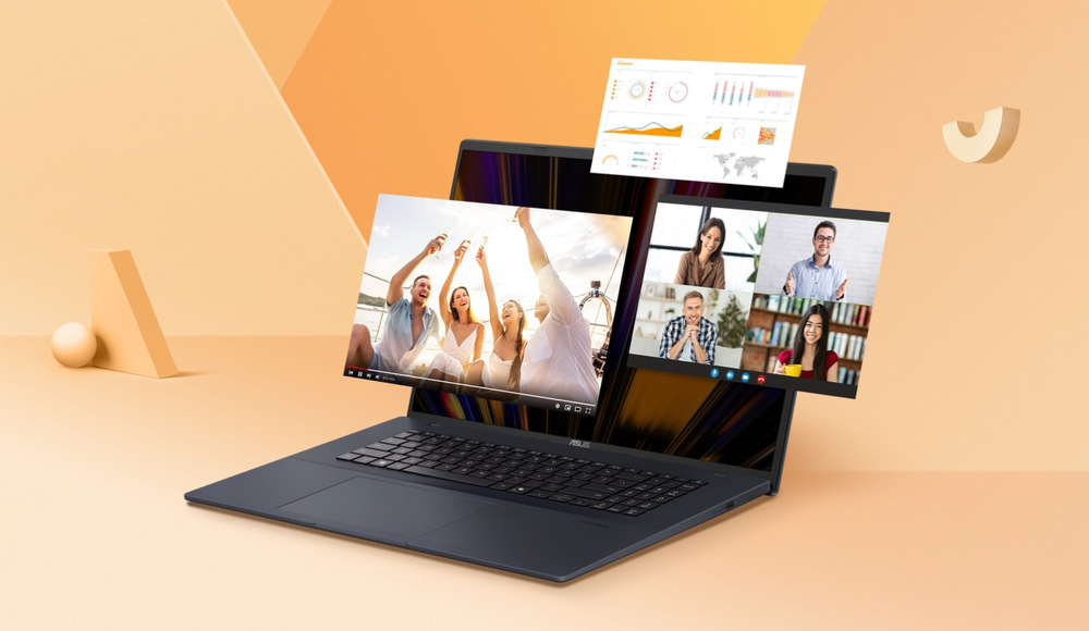 Otevřené aplikace v notebooku Asus Vivobook 18 (M1807GA-S8004W)