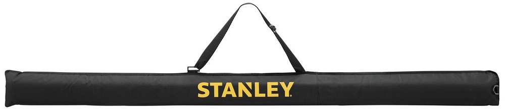 Brašna Stanley FatMax FMHT43685-1 Taška Stanley na vodováhy STAFMHT436851, pohled zepředu, černá s nastavitelným popruhem.