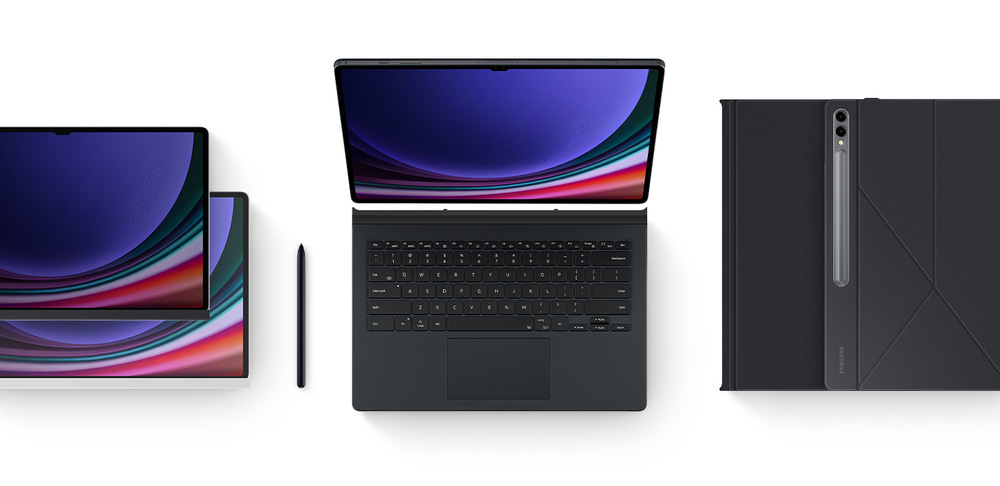 Pouzdro na tablet Samsung Smart Book na Galaxy Tab S9/S9 FE/S10 FE bílé Samsung Galaxy Tab S9 Smart Book Cover