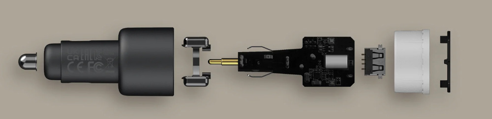 Adaptér do auta Xiaomi 67W, USB + USB-C černý Adaptér do auta Xiaomi 67W, USB + USB-C černý
