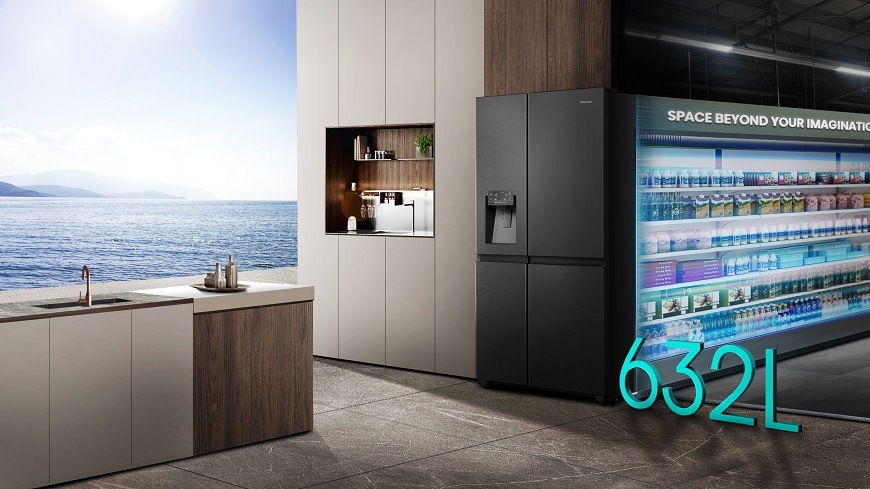 Americká lednice Hisense RS818N4TFC černá Americká chladnička Hisense RS818N4TFC, černá, 632 l