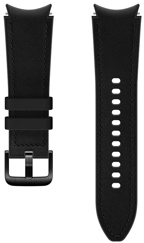 Řemínek Samsung Hybridní kožený 20mm (velikost S/M) černý