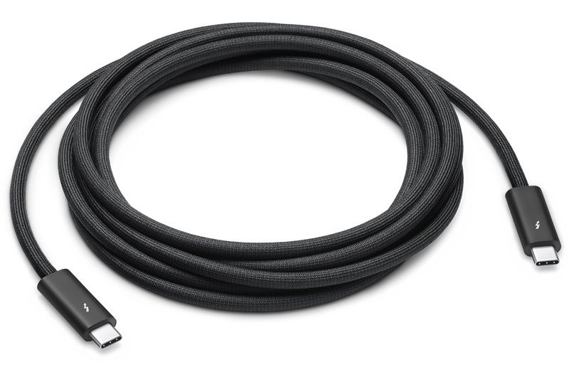 Kabel Apple Thunderbolt 4 (USB‑C) Pro, 3 m (2024) černý