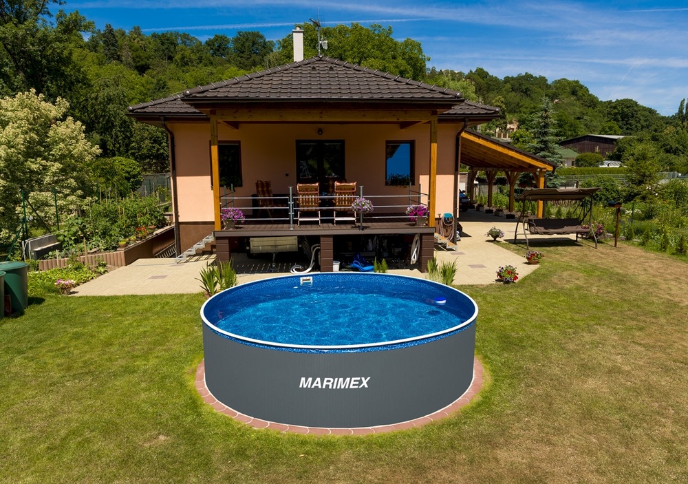 Bazén kruhový Marimex Orlando 4,57 x 1,07 m šedý