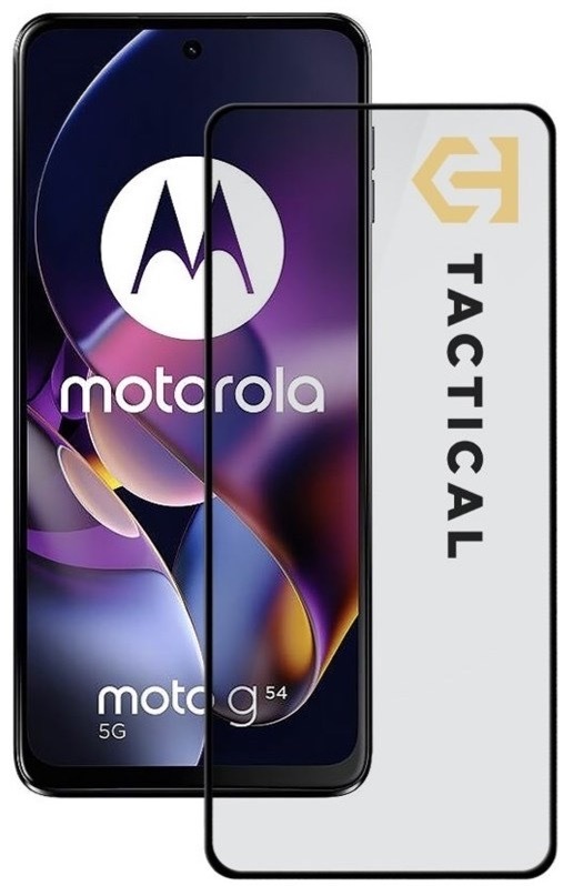 Tvrzené sklo Tactical 5D na Motorola G54 5G/Power Edition černé