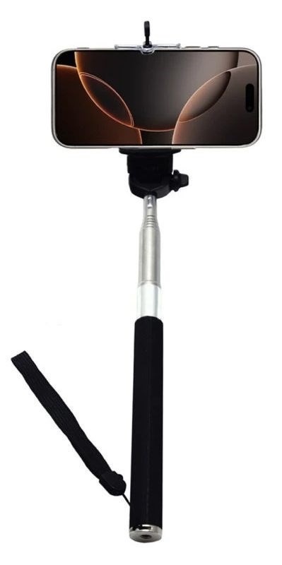 Selfie tyč WG s Bluetooth, černá/stříborná barva