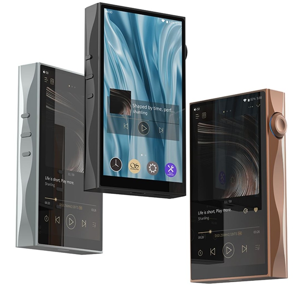HiFi přenosný digitální přehrávač Shanling M3 Plus šedý Digitální přehrávač Shanling M3 Plus tři barevné varianty