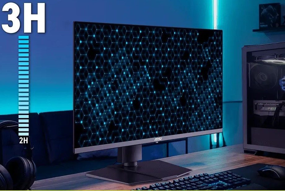 Herní monitor MSI MAG 272UP QD-OLED E16 černý Odolný povrch monitoru MSI MAG 272UP QD-OLED E16 s tvrdostí 3H odolá poškrábání při používání.