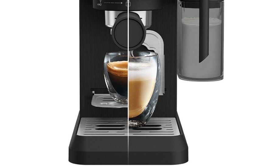 Automatický kávovar Beko CEG 8564 B černý Detail obrázku kávovaru.