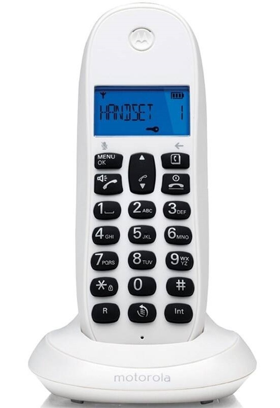 Domácí telefon Motorola C1001CB+ bílý