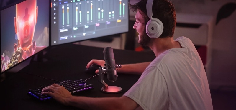 Mikrofon SteelSeries Alias černý