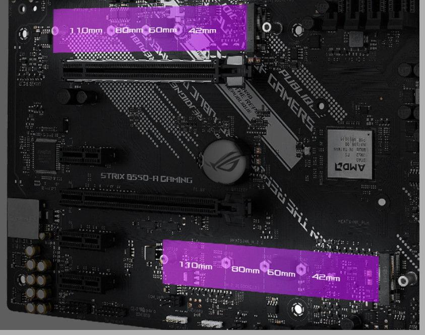 Základní deska Asus ROG Strix B550-A GAMING Asus ROG Strix B550-A GAMING podporue PCIe 4.0