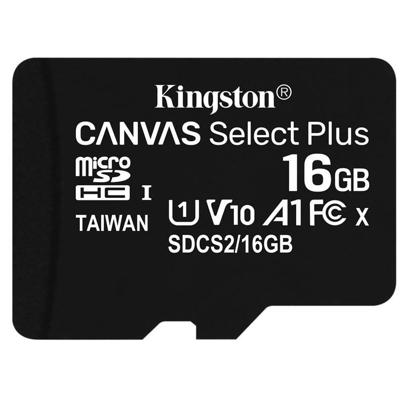 Paměťová karta Kingston Canvas Select Plus MicroSDHC 16GB UHS-I U1 (100R/10W)