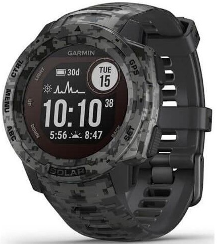 Chytré hodinky Garmin Instinct Solar Camo Optic černé