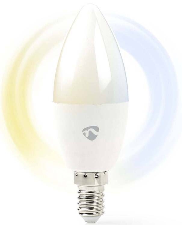 Chytrá žárovka Nedis SmartLife svíčka, Wi-Fi, E14, 470 lm, 4.9 W, Teplá - studená bílá