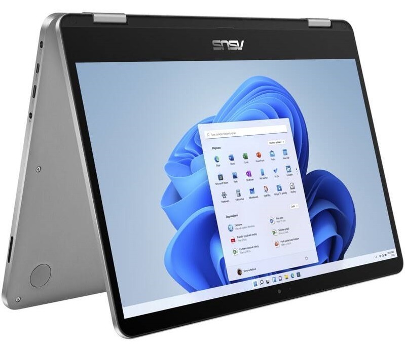 Notebook Asus Vivobook 14 Flip + Microsoft 365 pro jednotlivce šedý