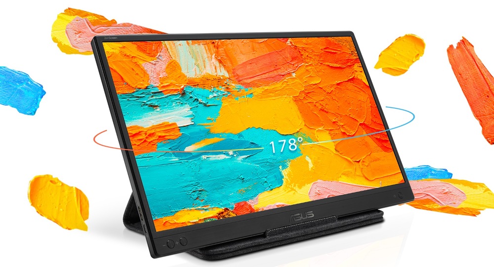 Monitor Asus ZenScreen MB166B černý