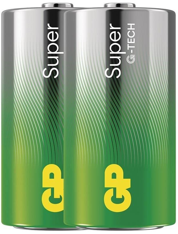 Baterie alkalická GP Super C (LR14), 2 ks