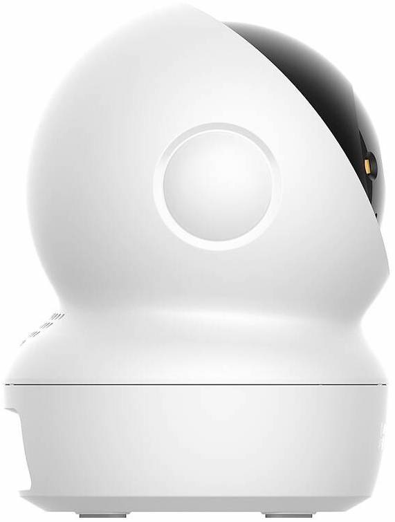 IP kamera EZVIZ H6c G1 4K bílá Detail čelní části otočné kamery EZVIZ H6c G1 4K s čočkou a přisvětlovacími LED