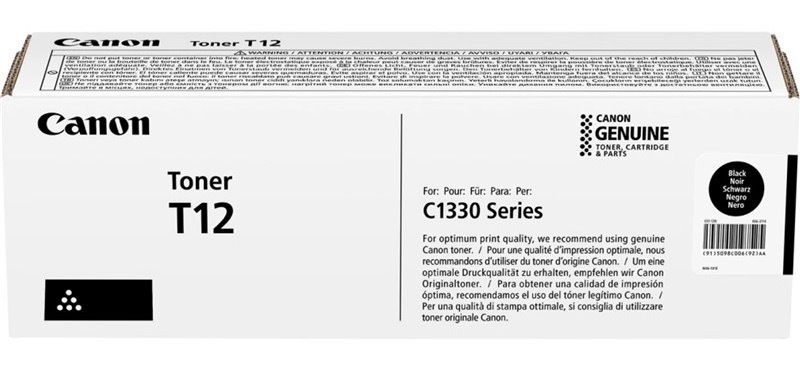 Toner Canon s výtěžností 7 400 stran, černá barva