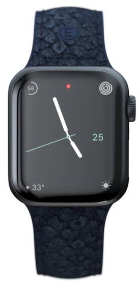 Řemínek Njord Vatn na Apple Watch 42/44/45/49mm modrý
