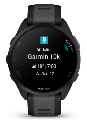 Chytré hodinky Garmin Forerunner 165 Music - Black / Slate Grey