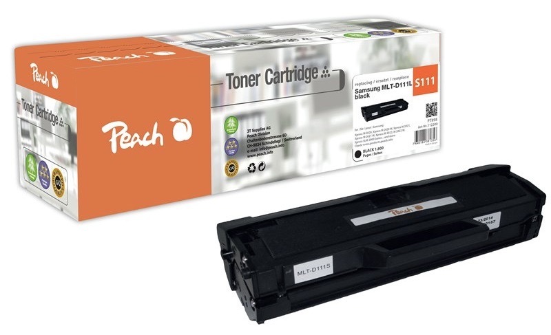 Toner Peach Samsung MLT-D111L/ELS, 1800 stran černý
