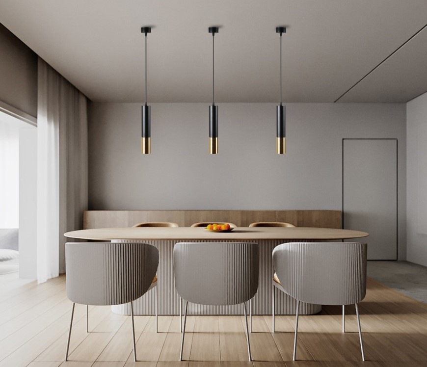Závěsné svítidlo IMMAX NEO PUNTO-ZG SMART, Zigbee 3.0, TUYA - černé/zlaté