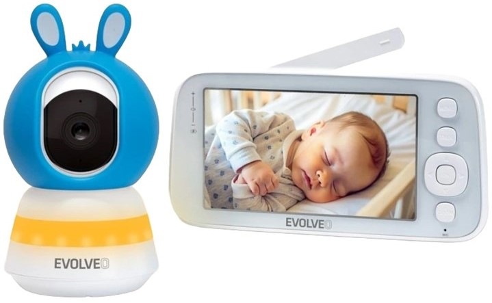 Dětská elektronická chůva Evolveo Baby Monitor N5, modrá