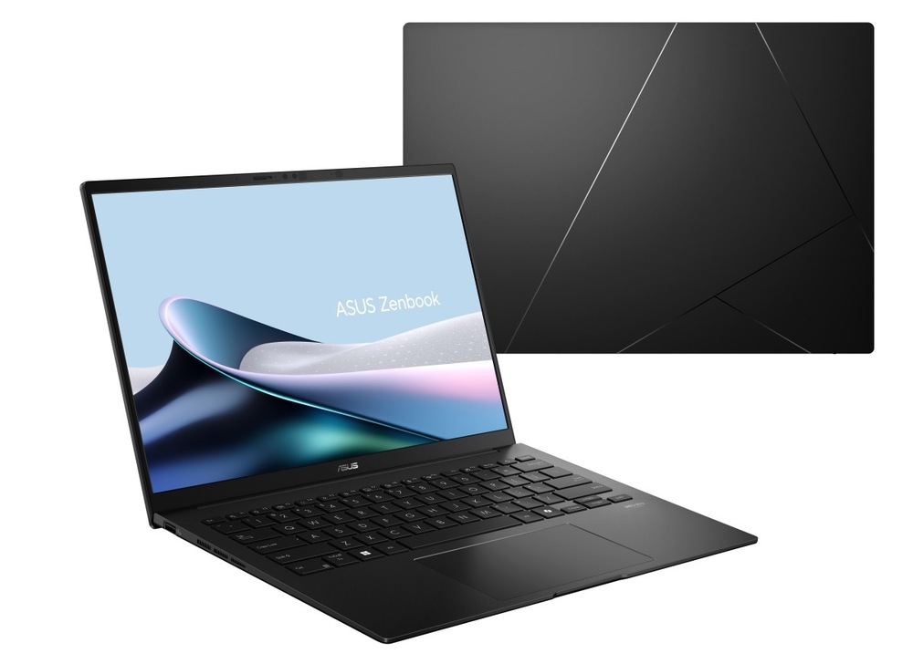 Notebook Asus Zenbook 14 OLED černý Otevřený a zavřený notebook Notebook Asus Zenbook 14