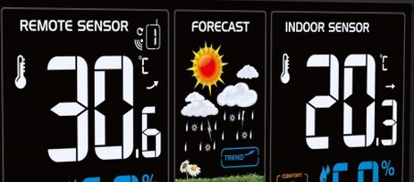 Meteorologická stanice GARNI 545 Line černá GARNI 545 Line, černá