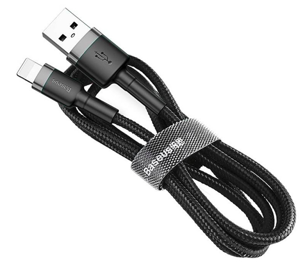 Kabel Baseus Cafule USB/Lightning, 1m černý/šedý