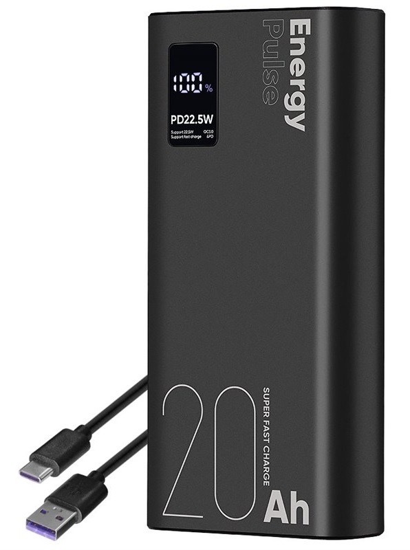 Powerbanka Obal:Me EnergyPulse 20000mAh černá