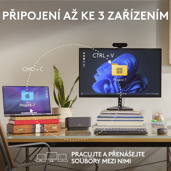 Myš Logitech MX Anywhere 3S grafitová Myš Logitech MX Anywhere 3S grafitová