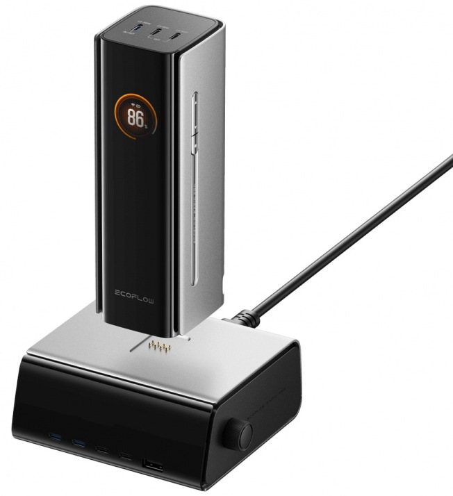 Stolní nabíječka EcoFlow RAPID Pro Desktop 320W GaN, 5xPorts černá Stolní nabíječka EcoFlow RAPID Pro Desktop 320W GaN, 5xPorts - černá