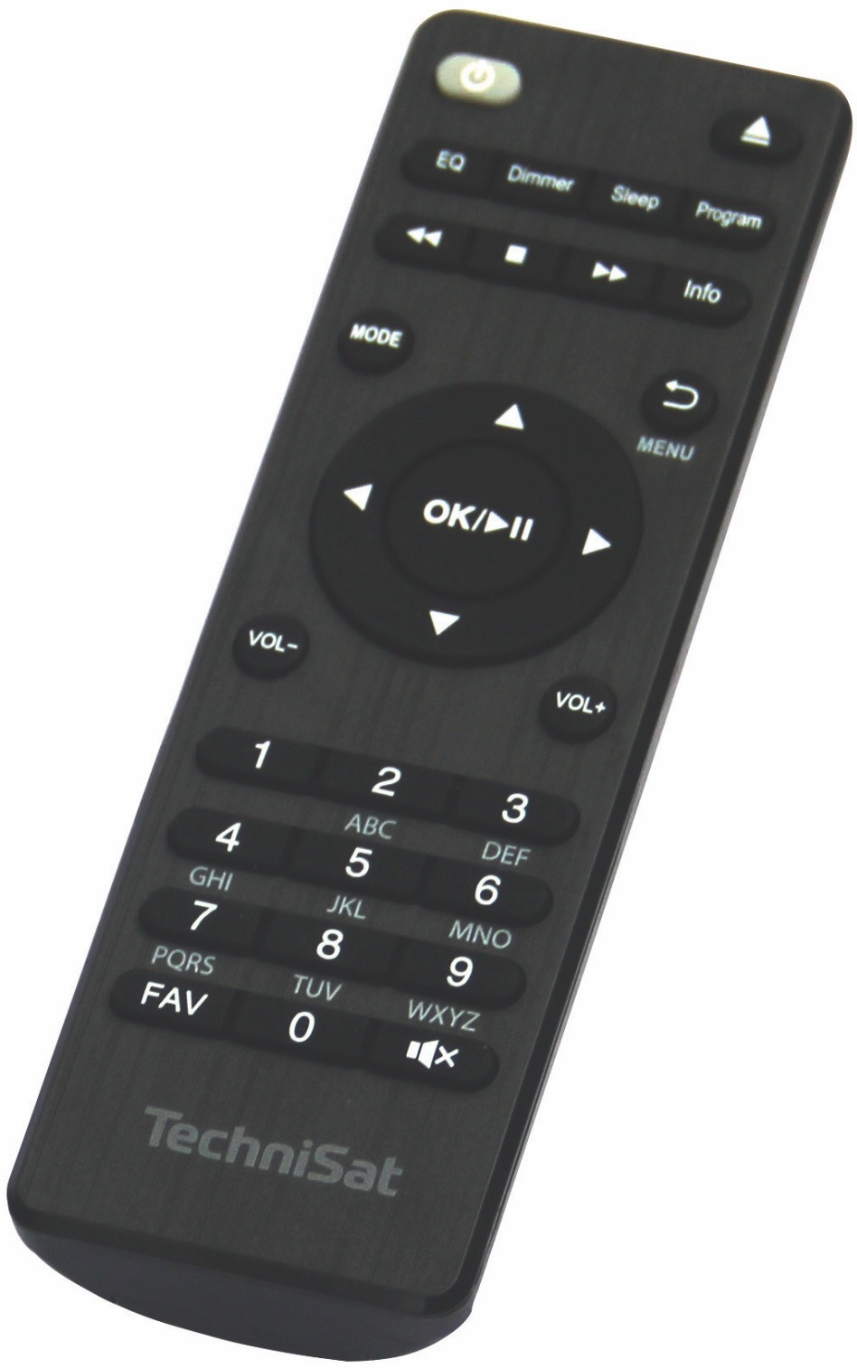 Mikrosystém TechniSat CLASSIC 800 CD IR, DAB+ a jeho dálkové ovládání