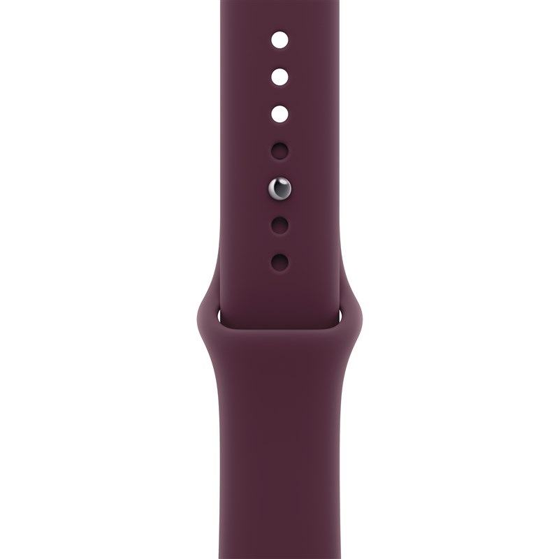 Řemínek Apple 46 mm burgundsky červený sportovní S/M