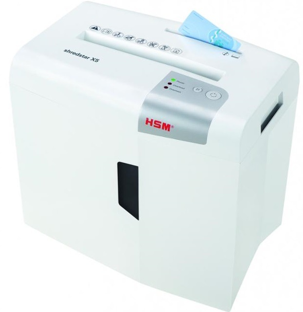 Skartovač HSM ShredStar X5, 5 listů, 18 l, P4