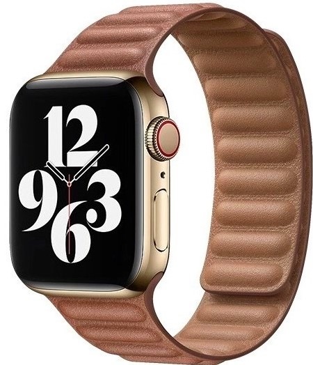Řemínek COTECi Double Suction kožený na Apple Watch 38/40/41 mm hnědý